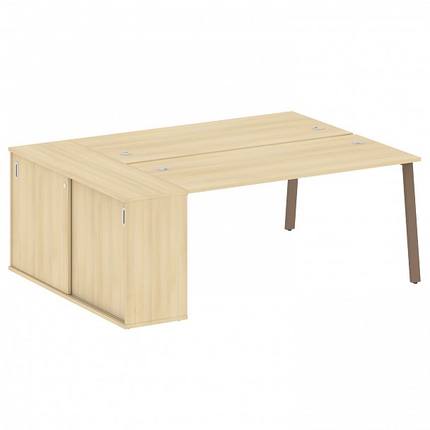 Рабочая станция "Metal System" БА.РС-СШК-1.4 акация/мокко - Вид 1