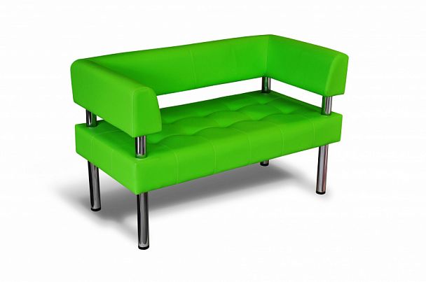 Спринт Диван 2-х местный 1220x630x780 экокожа зеленый "Диваны эконом" ТК-002120400899 зеленый - Вид 1