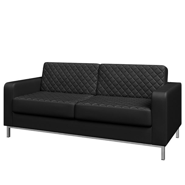 Трехместный диван Aveo 192x84x82,5 чёрный - Вид 1