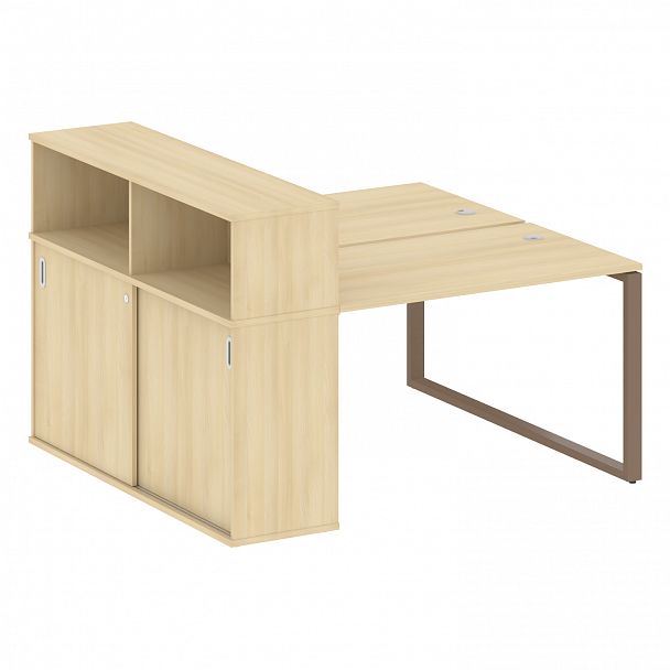 Рабочая станция "Metal System" БО.РС-СШК-2.2 акация/мокко - Вид 1