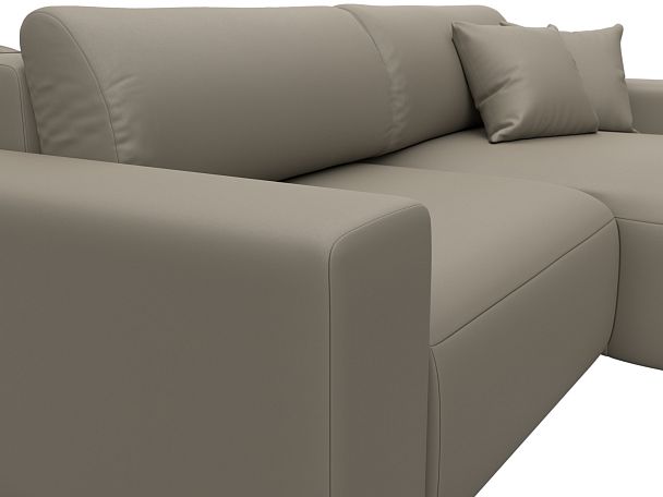 Диван угловой Лига-036 НПБ Классик правый угол Экокожа бежевый - Вид 4