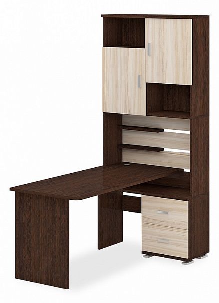 Стол компьютерный Домино СР-720/160 Венге/Карамель правый - Вид 1