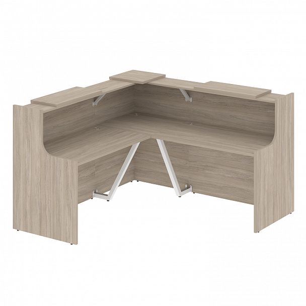 Ресепшн Г-образный "Onix" O.R-K-24 дуб аттик - Вид 1