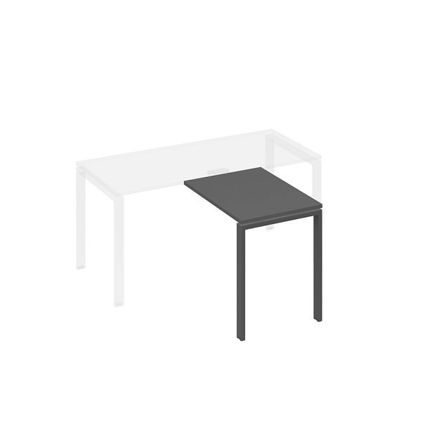 Брифинг-приставка с каркасом UNO A4 А4 Б1 071 БП антрацит премиум / металлокаркас антрацит - Вид 1