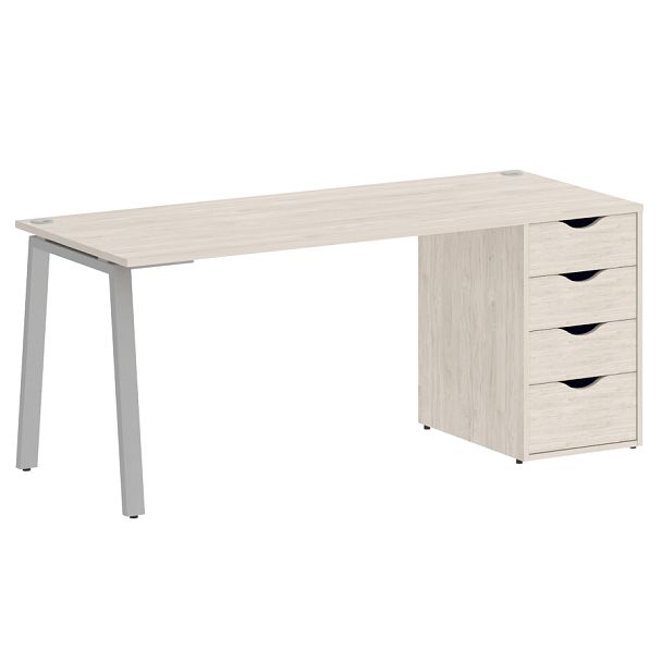 Home Office Стол письменный VR.SP-3-178.4.A Денвер светлый/Серый металл 1780*720*750 - Вид 1