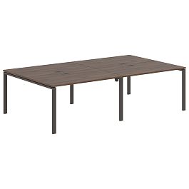Стол 4-х местный EUWST 2716 Дуб Денвер тёмный/Мокко 2726х1606х750 EDIS - Фото предпросмотра