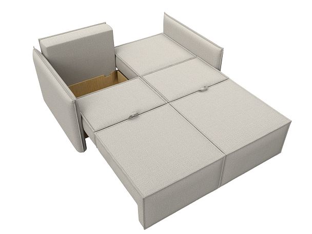 Диван прямой Либерти мини Рогожка бежевый - Вид 9