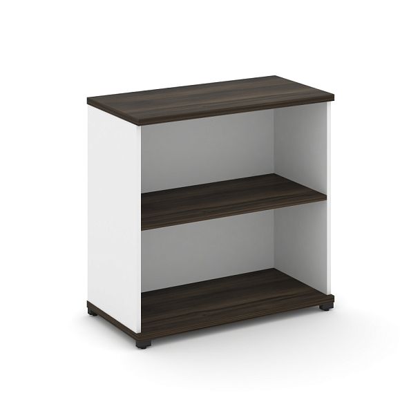 Concept Стеллаж 1 широкая секция, 2 ниши CN.STS-210 Дуб Мали/Белый Бриллиант/Металл Черный 836*420*818 - Вид 1