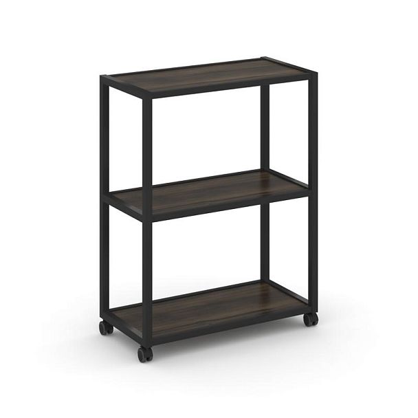 Shelf Mobile Стеллаж 3 уровня 1 секция VR.LT-STK-301.10 Дуб Мали/Металл Черный 1000*400*1046 - Вид 1