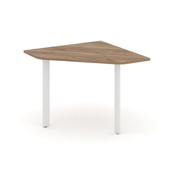 Style Project Next Угловой элемент переговорного стола SN-59.UPRG-001 Дуб Табак/Металл Белый 980*980*750 - Вид 1