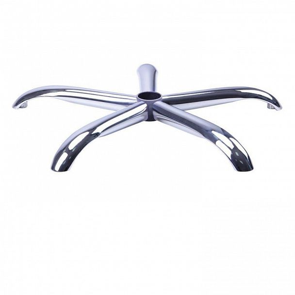 Пятилучие для кресла, нагрузка до 120 кг, диаметр 700 мм, NZ004, металлическое, хром - Вид 2