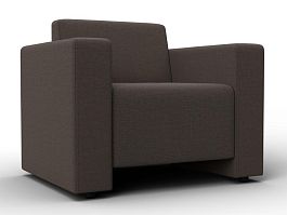 Кресло Лига-093 Рогожка коричневый - Фото предпросмотра