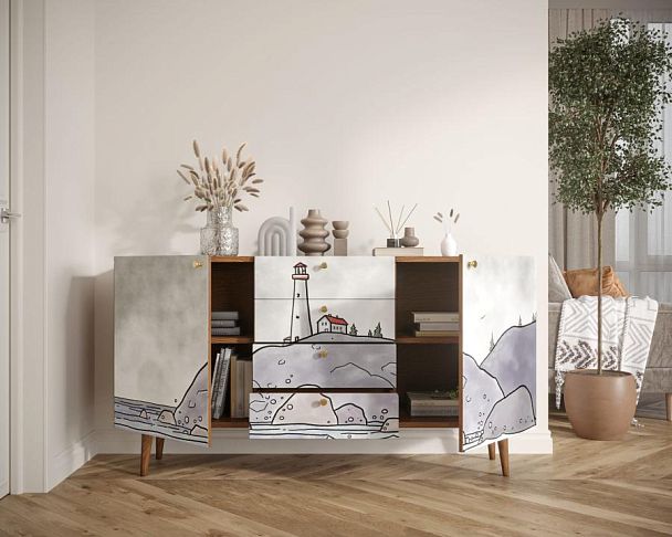 Комод Berber с ящиками арт BB14/Print_51 - Вид 2