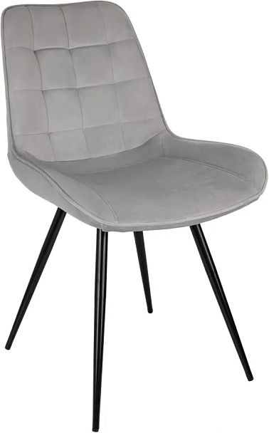 Стул для дома Бюрократ CH-K2 св.серый Holland 09 металл черный на ножках (CH-K2_1/HL09) - Вид 1