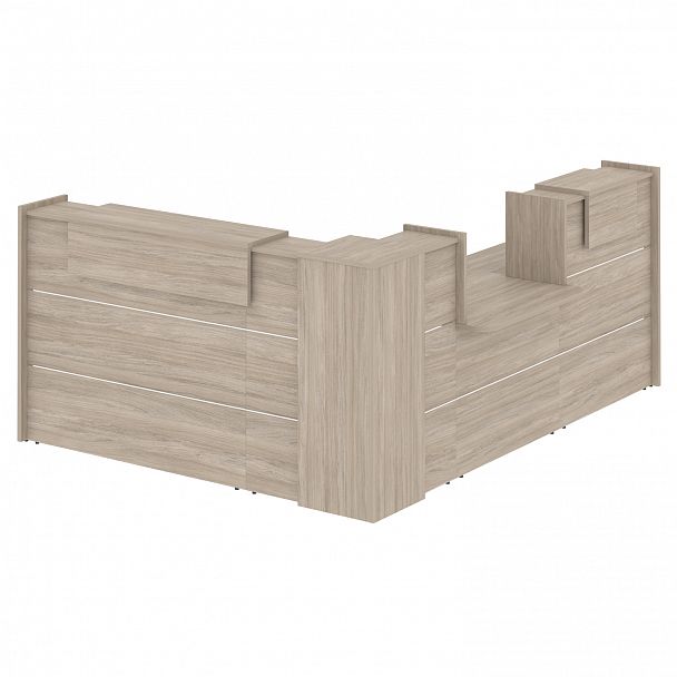 Ресепшн Г-образный "Onix" O.R-K-31 дуб аттик - Вид 2