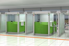 Кабины паспортного контроля с облицовкой композитными материалами - Фото предпросмотра
