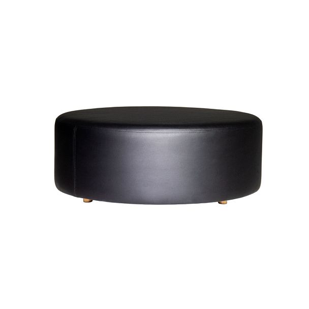 Пуф Акера, экокожа, ножки бук - Вид 1