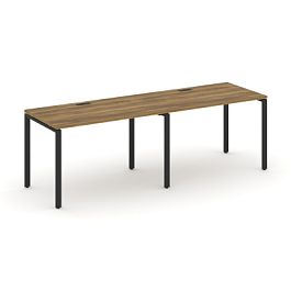 Concept Рабочая станция 2 места CN.ORS-002 Сандал Янтарный/Металл Черный 2360*720*750 - Фото предпросмотра