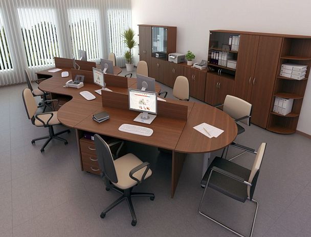 Экран настольный без кронштейнов Комфорт К.820 дуб шамони - Вид 7