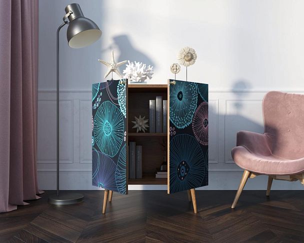 Комод Berber две дверки малый 32 принт арт BB38/Print_32 - Вид 2