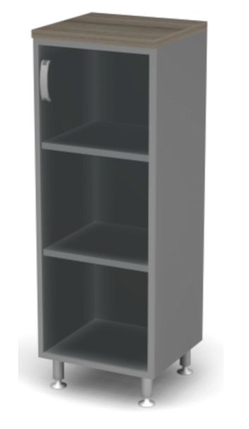 Стеллаж витрина L,R ДВП Берлин Дрифтвуд/Серый ШС31-45 з/с ДВП - Вид 2