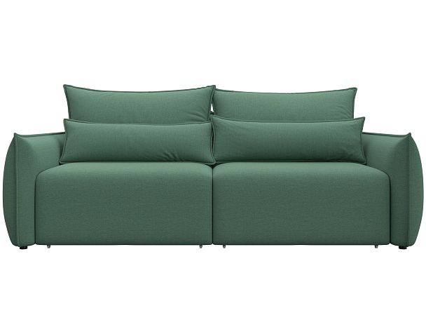 Диван прямой Лига-051 НПБ Рогожка зеленый - Вид 2