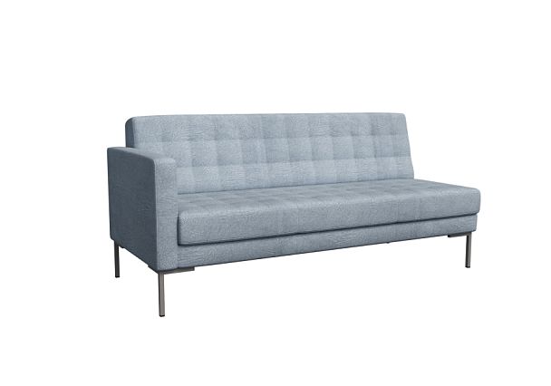 Forest Секция с подлокотником трехместная FR-SP-03 (R) Enzo 994/Металл Серый 1850*800*840 - Вид 1