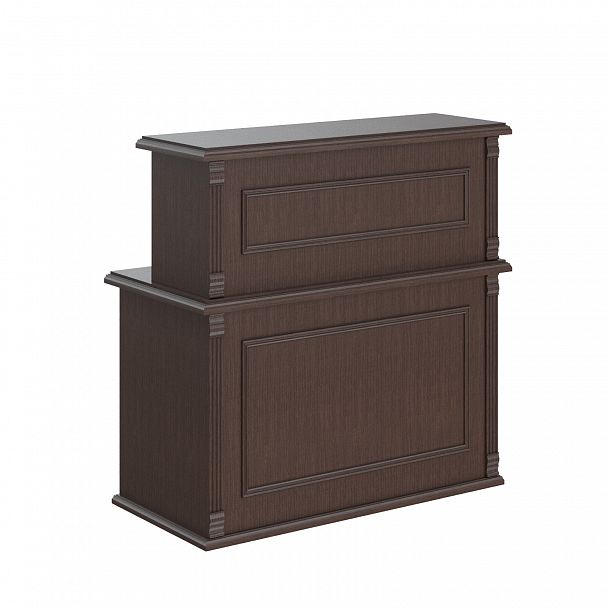 Стойка рецепция RMS 120 Орех Даллас 1200х600х1200 RAUT - Вид 3