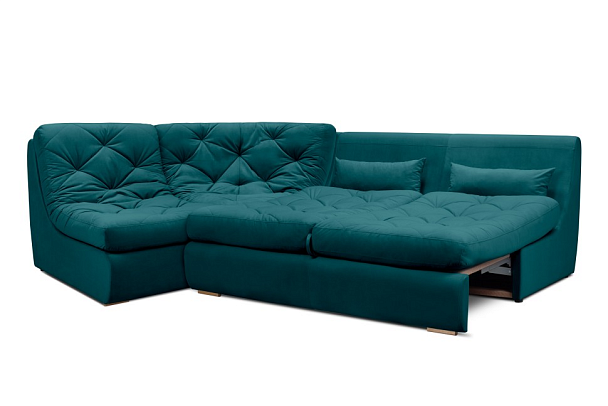 Диван угловой «Борнео» зеленый - Вид 2