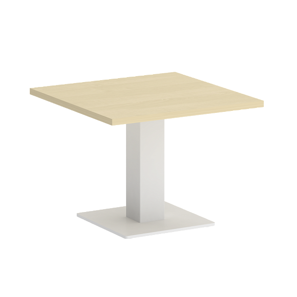 Home Office Стол журнальный квадратный VR.SP-5-60.2G Клён/Белый металл 600*600*450 - Вид 1