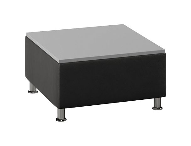 Столик Everprof Monro большой Экокожа Черный ЛДСП Серый - Вид 1