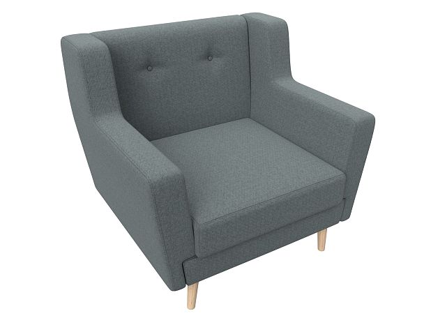 Кресло Брайтон Рогожка серый - Вид 5