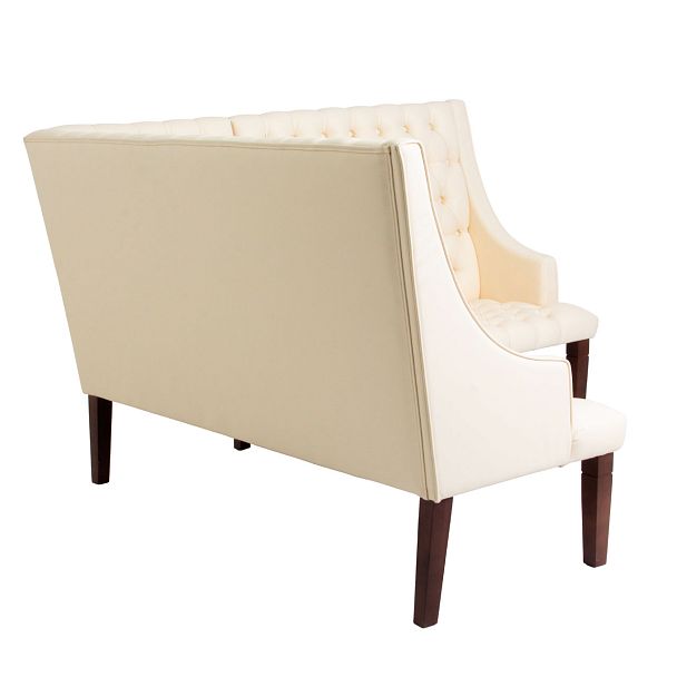 Угловой диван Брен, экокожа Galaxy Milk, ножки бук - Вид 4