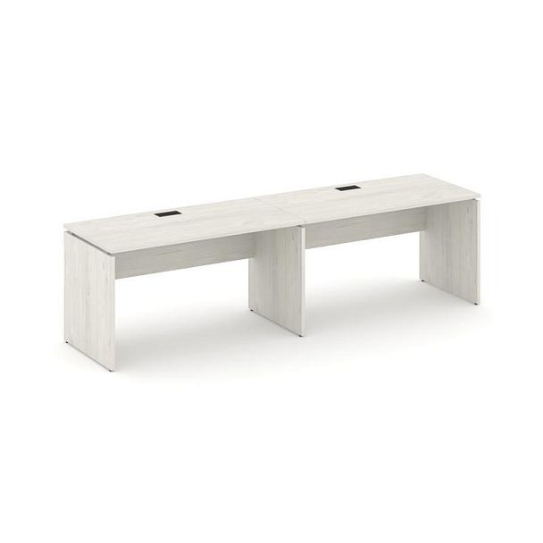 Стайл Проджект Рабочая станция 1 сторон. SN-D.ORS-004 Дуб Наварра/Черная Заглушка 3160*600*750 - Вид 1