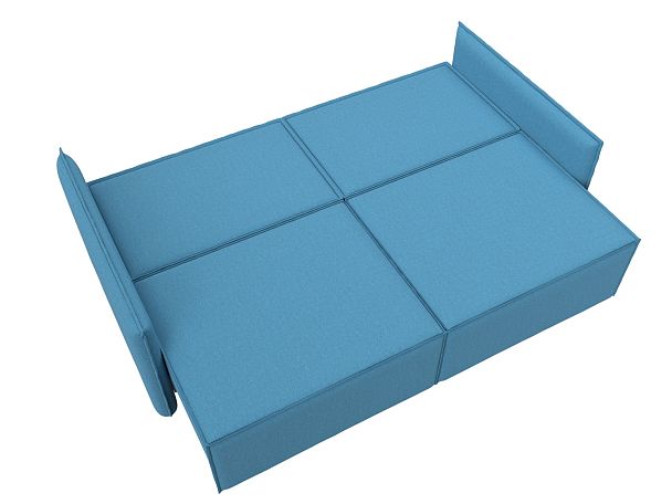 Диван прямой Либерти Рогожка голубой - Вид 10