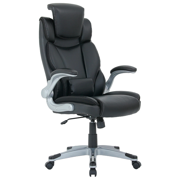 Кресло BRABIX PREMIUM "Phantom EX-553", рециклированная кожа, регулируемый подголовник, черное, 532940 - Вид 8