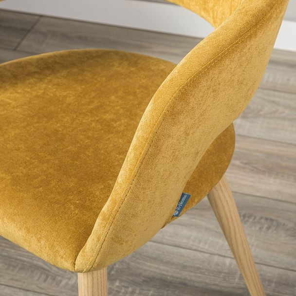 Кресло Hugs желтый/нат.дуб - Вид 14