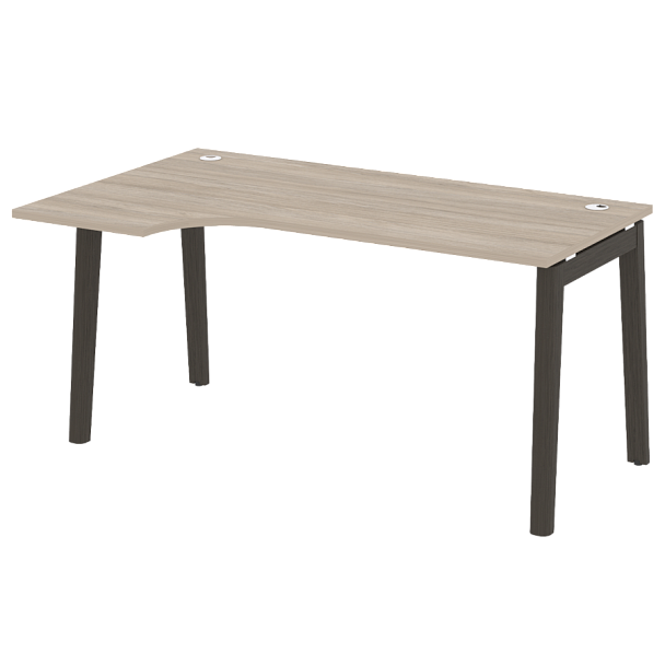 Onix Wood Стол эргономичный левый OW.SA-1 (L) Дуб аттик/Дуб тёмный/Антрацит металл 1580*980*750 (720/460) - Вид 1