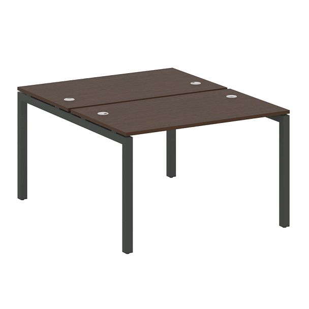 Metal System Quattro Р. ст. на П-образном м/к 50БП.РАС-СП-2.2 Венге/Антрацит металл 1200*1475*750 - Вид 1