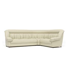 Диван угловой 3У2 Эдельвейс Ed/3y2 экокожа светло-бежевая CN1112 - Фото предпросмотра