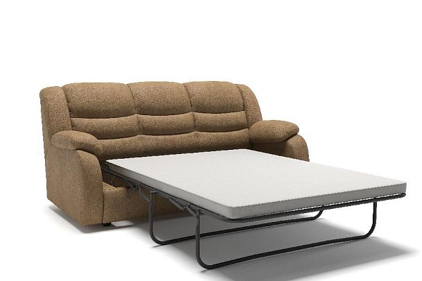 Ridberg диван-кровать прямой замша бежевый - Вид 2