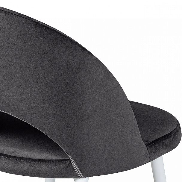 Комплект кухонных стульев Рэди черный велюр/белый, 2 шт. - Вид 9