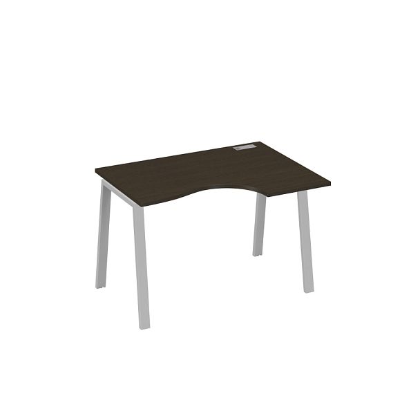 Стол эргономичный правый "Классика" на металлокаркасе TRE A4 А4 Б3 042 БП венге / металлокаркас серый - Вид 1