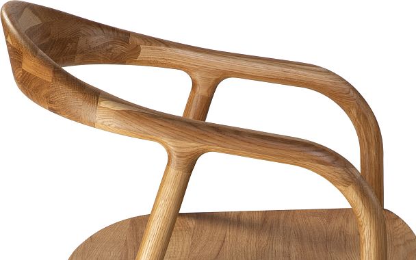 Кресло деревянное из массива дуба Соул Дуб светлый - Вид 12