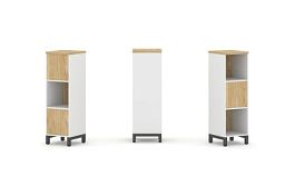 Style Project Набор стеллажа 2-х сторон., 3 яр. SN.NSD-311 Белый/Тиквуд Светлый/Металл Антрацит 387* - Фото предпросмотра