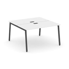 Стайл Проджект Рабочая станция 2-х сторон. SN-4A.DRS-004 Белый/Металл Антрацит 1580*1232*750 - Фото предпросмотра