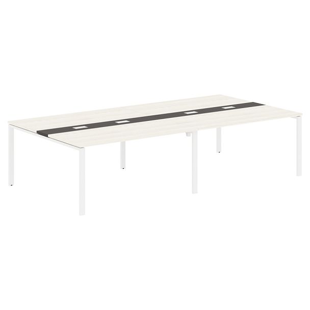 Конференц стол EUCT 3116 Ясень Траун/Белый 3126х1606х750 EDIS - Вид 1