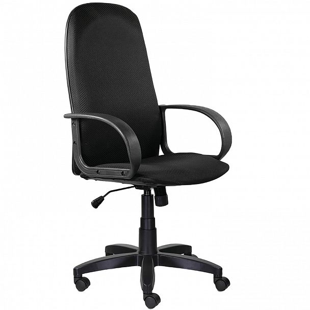 Кресло офисное BRABIX "Praktik EX-279", ткань JP/кожзам, черное, 532019 - Вид 2