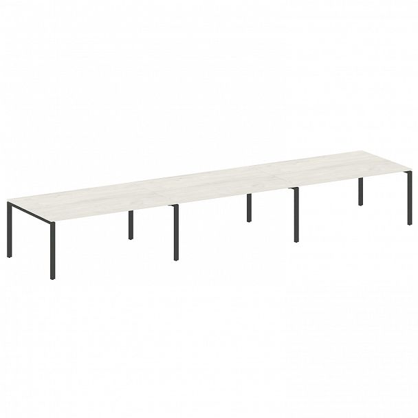 Стол для переговоров "Metal System" БП.ПРГ-3.5 дуб наварра/антрацит - Вид 1