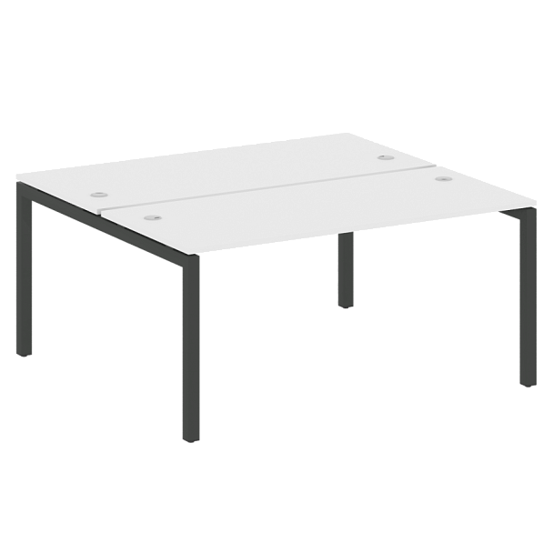 Metal System Quattro Р. ст. на П-образном м/к 50БП.РАС-СП-2.4 Белый/Антрацит металл 1600*1475*750 - Вид 1